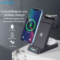 ZZOOI 15W Wireless Charger Stand For IPhone 14 13 12 11 XR 8 Apple Watch 3 In 1  Fast Charging Dock Station for Airpods Pro IWatch 7