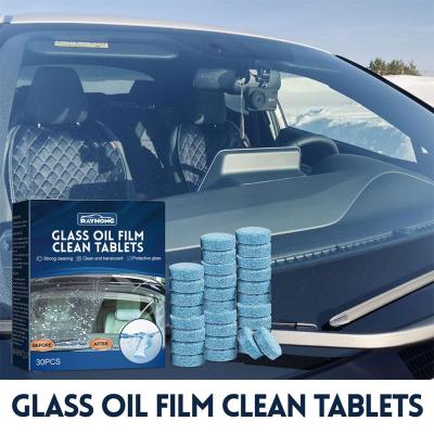 Solid Cleaner Car Windscreen Cleaner Effervescent Tablet Wiper Auto Detergent Cleaning Solid Glass Tablets Concentrated C8A0