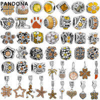 Pandona อุปกรณ์เสริมที่มีเสน่ห์ จี้สร้อยข้อมือที่มีเสน่ห์ เพชรสีเหลือง DIY อุปกรณ์เสริม เครื่องประดับจี้ต้นมะพร้าว เครื่องประดับจี้นกฮูก มอบของขวัญให้ตัวเอง ของขวัญสําหรับเพื่อน