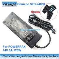 STD-24050แท้24V 5A 120W AC ที่ชาร์จอะแดปเตอร์สำหรับพาวเวอร์ซัพพลายของแท้4หลุมรับประกันสองปี