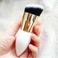 【cw】 Angled Round Head Contour Single Chubby Pier Foundation Brush Drop Shape Cream Makeup Loose Powder Multifunctional Brushes ！