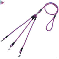 Soul 3 Way Dog Leash 3-In-1 Couplers Nylon Pet Traction Rope With Ergonomic Handle For Outdoor Dog Walking