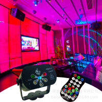 แสงเวทีไฟเลเซอร์6รูไฟคริสมาสต์ไฟเลเซอร์3ใน1 RGB + UV ใหม่