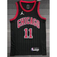 【Hot Pressed】4 Styles Derozan Jersey 2022 NBA Chicago Bulls 11# Derozan Black Stripe Basketball Jersey