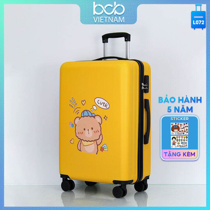 Vali Kéo Du Lịch Vỏ Nhựa In Hình Chú Gấu Mẫu Giáo Chibi Cute Nhiều ...