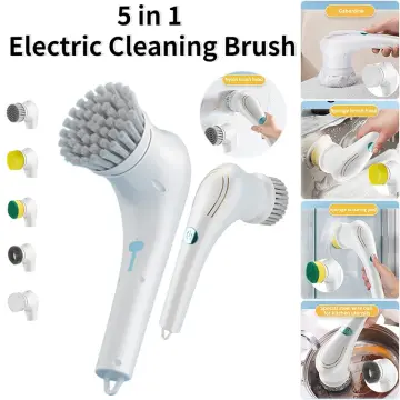 Dropship Electric Cleaning Brush Rechargeable Cleaner Handheld Bathtub 3  Brush Head Toilet Wash Brush Kitchen Bathroom Sink Cleaner Tool to Sell  Online at a Lower Price