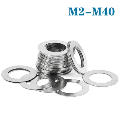 10-50Pcs M3 M4 M5 M6 -M40 DIN988 304 Stainless Steel Adjusting Ultrathin Precision Shim Gasket Ultra Thin Flat Wafer Washer