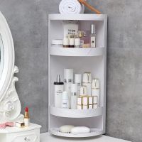 Bathroom 360 Degree Rotating Triangle Shelf Kitchen Toilet Shelf Corner Shelf Bathroom Multi Layer Storage Rack WJ111850