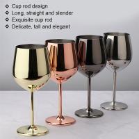 【CW】❈◙  500/220ml Goblet Cup Wine Glass Cocktail Metal for Bar Restaurant