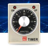 【ราคาถูก】220VAC 6/10/30/60 Delay Timer Relay นาทีเปิดตัวตั้งเวลาหน่วงเวลารีเลย์ AH3-3