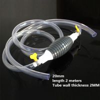 1.2Meters 20mm Car Fuel Pumps Siphon Hose Oil Transfer Manual Sucker Pump Motorcycle Car Yacht Non-return Valve Fuel Pipe Pump