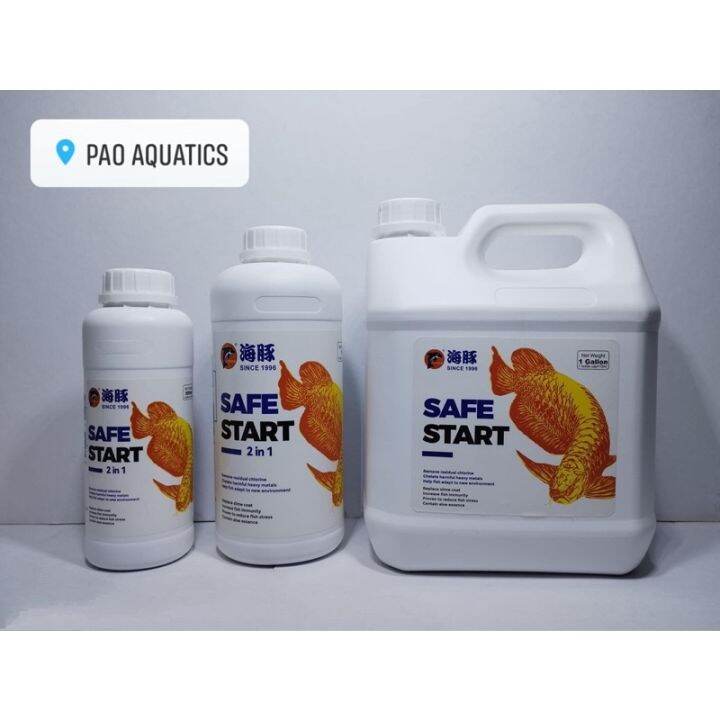 porpoise safe start 500ml and 1liter aquarium water conditioner Lazada PH