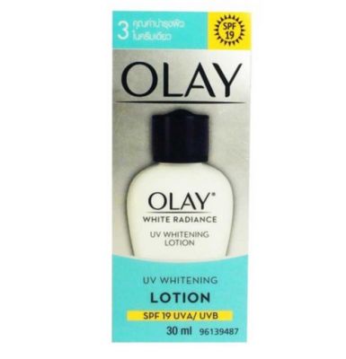 ฝาดำ OLAY White Radiance 3 in 1 UV Whitening Lotion 30 ml. โอเลย์ ไวท์ เรเดียนซ์ ยูวี ไวท์เทนนิ่ง โลชั่น