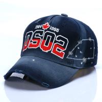 หมวกเบสบอล DSQ2แบรนด์สำหรับผู้ชายผู้หญิงหมวกฮิปฮอปหมวกคุณพ่อปักตัวอักษร DSQ2หมวกแก๊ปทรัคเกอร์หมวกลำลองกีฬา