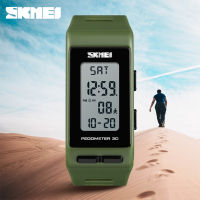 SKMEI Pedometer 3D ผู้ชายผู้หญิงนาฬิกาสปอร์ตแคลอรี่นาฬิกาข้อมือดิจิตอลสำหรับบุรุษสุภาพสตรีแฟชั่นสร้อยข้อมือกันน้ำ R Eloj 1363