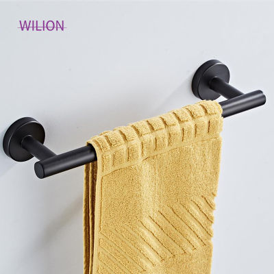 Matt Black 1Pcs 30cm Length Wall Mounted Towel Rack Bathroom Bar Stainless Steel Material With Screws Cuarto De Bano