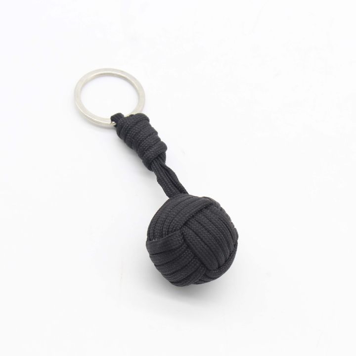 woven-rope-keychain-paracord-lanyard-fist-chains-outdoors-survival