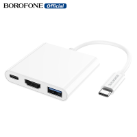 [COD]BOROFONE DH4 PD60W อะแดปเตอร์ Multiport Type-C 3.0ถึง USB3.0ใช้งานร่วมกับ ประเภท C 4K 2K Video Converter USB Hub หุ้นสำหรับ Apple Windows สำหรับ Samsung USB C Hub พร้อมตัวแปลงข้อมูลพอร์ตชาร์จ U Disk Keyboard