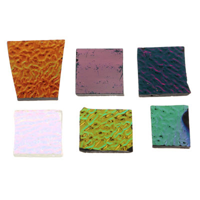 Dichroic Glass Pieces Scraps Coe90 Fusible Glass Mixed 28g, for Jewelry Making Art Work Supplies
