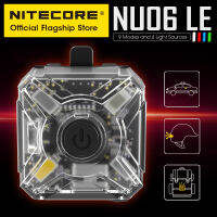 NITECORE NU06 LE สัญญาณไฟหลายแหล่งกำเนิดแสง LED ยุทธวิธีเตือนโคมไฟหัว USB-C แบบชาร์จสำหรับหมวกกันน็อคกระเป๋าเป้สะพายหลังจักรยานรถ