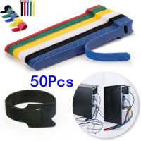 Detachable Cable Ties Color Reusable Nylon Ties T-Type Cable Organizer Random Color