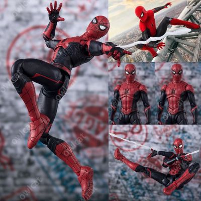 สไปเดอร์แมน โมเดล Spiderman SHF Figure (Spider-Man: Far From Home Ver.) Movie Version Avengers Super Hero Peter Parker เวนเจอร์ส Simple Style&amp;Heroic Action Figure S.H.Figuarts Peter Benjamin Parker far from home