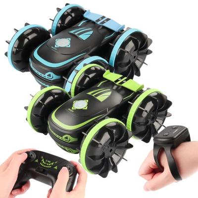 4WD Stunt Car 4WD Double Sided Remote Control Truck Sensor Toy Rotating Hand Controlled Cars Twist Car Offroad Kids Birthday Gift adaptable
