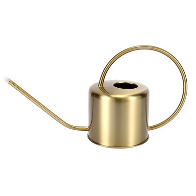 Watering Can Golden Garden Stainless Steel 1300Ml Small Water Bottle Easy To Use Handle Perfect For Watering Plants Flower