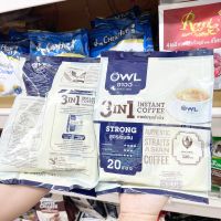 ???    ? Owl Instant Coffee Powder 3 in 1 Strong 16g. Pack 20 Sachets  ( แพ็ค 20 ซอง  )  อาวว์กาแฟสำเร็จชนิดผง 3อิน1 สตรอง  นำเข้าจากสิงคโปร์ ???