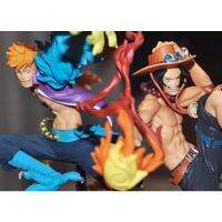 Marco &amp; Ace ของแท้ JP แมวทอง - Scultures Banpresto [โมเดลวันพีช] (2 ตัว)