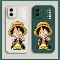 เคสโทรศัพท์ เคสoppo a76 ในไทย A74 Case เคสซิลิโคนเหลวการ์ตูน Luffy การ์ตูน Luffys Flocking ฝาครอบโทรศัพท์ป้องกัน