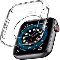 เคสกรอบนาฬิกาสำหรับนาฬิกา Apple 41มม. 45มม. 7 6 5 41 45 40 44 42 38มม. ซิลิโคนนิ่ม I-Watch Series 7 6 SE 5 4 3 2