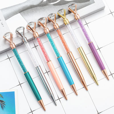Compressive And Durable Feel Comfortable Cute Shape Large Diamond Pen Large Diamond Crystal Ballpoint Pen Student Gifts