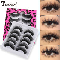 ✨Ready Stock✨ 5 Pairs 3D Faux Mink Hair False Eyelashes NaturalThick Eye Lashes Makeup Beauty Tools