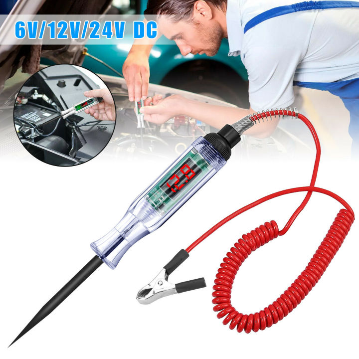 6/12/24V 6/12/24V Digital Electric Circuit Tester Truck Automotive
