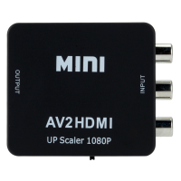 ตัวแปลงที่เข้ากันได้กับเอวีไปยัง HDMI อะแดปเตอร์แปลง HDMI2AV RCA แบบ Full HD 1080P มินิคอมโพสิต CVBS เป็น HDMI-เข้ากันได้ AV2HDMI เสียง