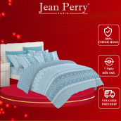 Bộ ga giường áo gối Jean Perry Yesenia chất liệu Cotton 1m6x2m 1m8x2m +30cm
