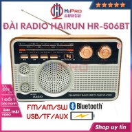 Đài fm radio, đài radio cho người già Hairun HR-506BT FM AM SW đa năng-nghe nhạc MP3 loa Bluetooth USB TF AUX-Shop H2pro thumbnail