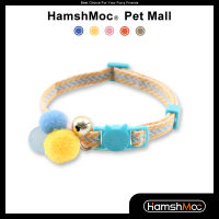 HamshMoc ความปลอดภัย Breakaway ปลอกคอแมวสำหรับ QUICK RELEASE กับ Bell Luminous Ball Soft ปรับ PET Kitten Collars สร้อยคอ