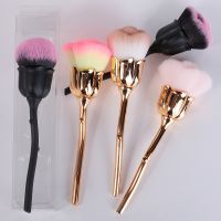 5 Colors Rose Small Flower Nail Brush Nail Paint Gel Dust Cleaning Brushes Make Up Brush Nail Art Manicure Tool Salon Supplies Artist Brushes Tools