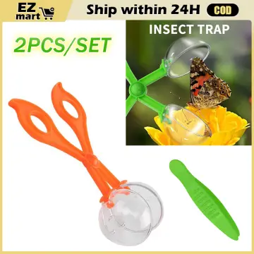 1pc Insect Trap Handy Scoopers Bug Catcher Set Insects Scissors Outdoor  Toys Portable Insects Catcher Tongs Light Tweezers