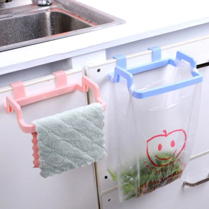 ตู้ครัวตัวยึดพลาสติกห้องน้ำถุงใส่ขยะผ้าเช็ดตัวขยะชั้นวางของแขวนชั้นวางของในครัวที่วางของในตู้ในครัว
