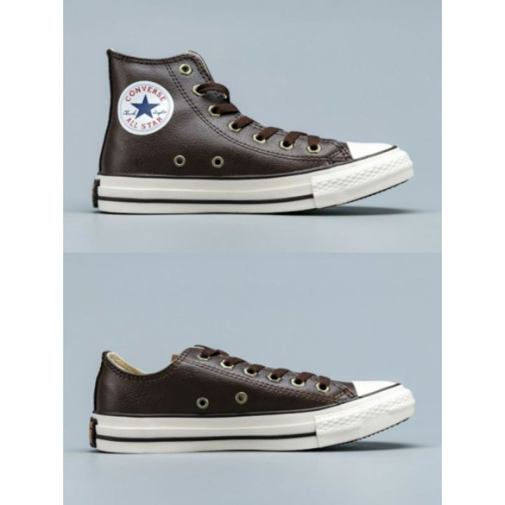 Converse Chuck Taylor All - LEATHER BROWN - men's shoes women's shoes Lazada PH