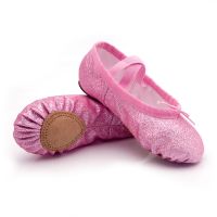 【CC】 New Ballet Shoes Gym Flat Slippers Glitter Pink Children Teacher