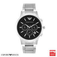 [ของแท้ รับประกันโดยเซ็นทรัลกรุ้ป]นาฬิกา Emporio Armani AR2434 รุ่น RENATO ขนาดหน้าปัด 43MM สายSTAINLESS STEEL สีSILVER ระดับกันน้ำ 5 ATM[รับประกัน 2 ปี*]