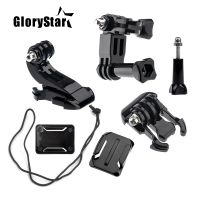 【hot】✹▤┇  Front Side Helmet Accessories Set J-shaped Buckle Base Support Mount 5 6 3 4 Yi Go Kits