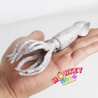 Monkey Toys - โมเดลสัตว์ Squid ปลาหมึก ขาวจุด ขนาด 16.00 CM (จากหาดใหญ่)