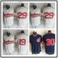 เสื้อเบสบอลวินเทจ Indians Cleveland Jersey เสื้อเบสบอลปักลาย