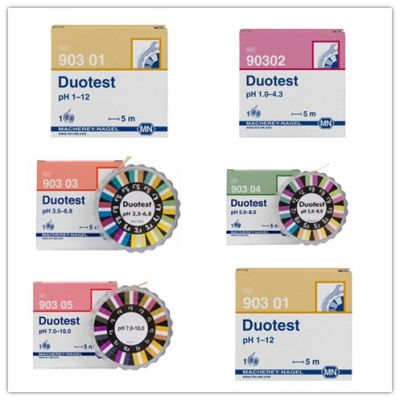 Germany MN DUOTEST two-color acid-base PH test paper 90301 90302 90303 90304 90305 Inspection Tools