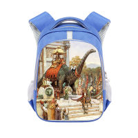 Popular Cartoon Dinosaur Bag Childrens Printed Spine Protection Backpack Unisex Cute Large-Capacity Backpack Wholesale